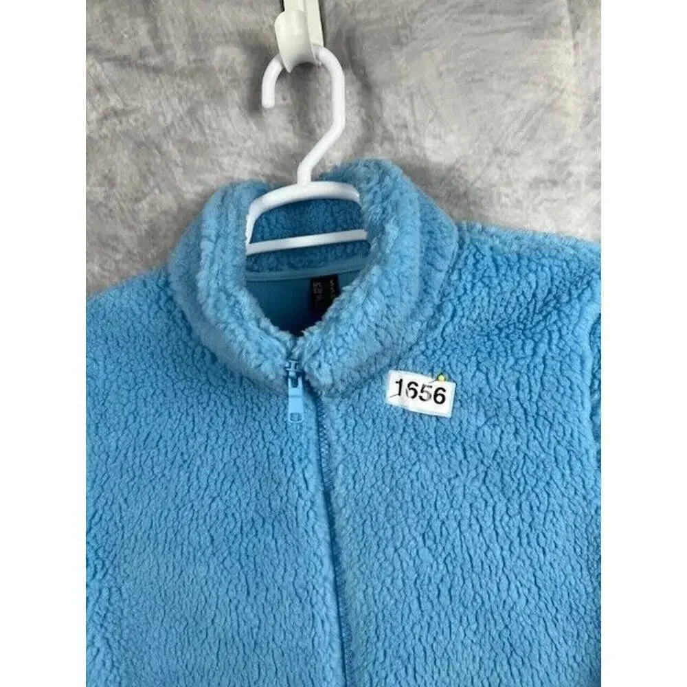 Men's Fleece Jacket Full-Zip Stand Collar Winter Warm Casual Work Outwear Small